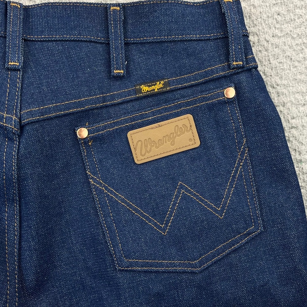 Wrangler Jeans Mens 33x34 Dark Blue 13MWZ Cowboy Cut Indigo Denim Pants